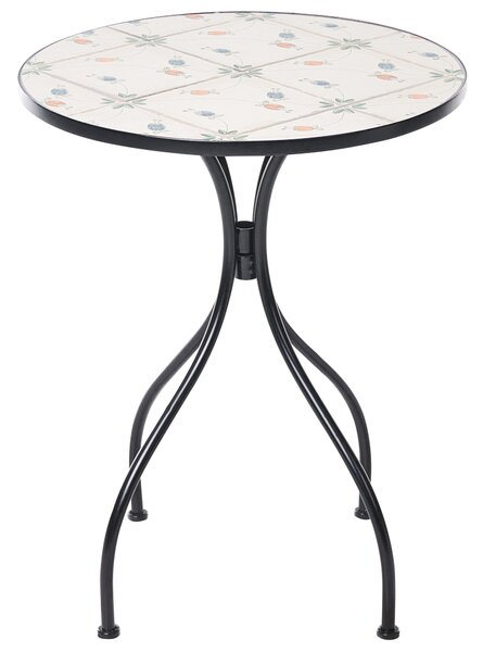 Bistro stolek CARONA 60 cm 60 cm Kov Černá