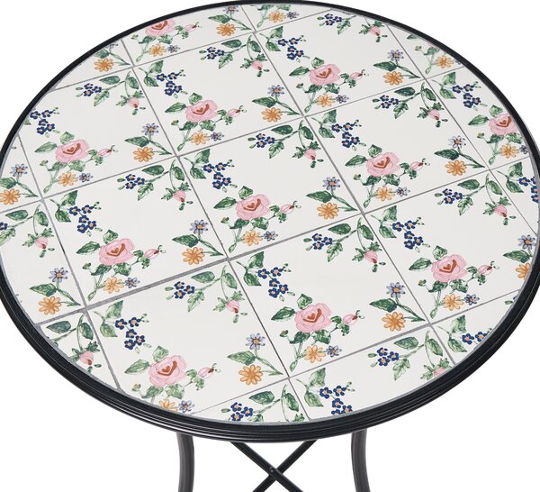 Bistro stolek COLLIO 60 cm 60 cm Kov Černá