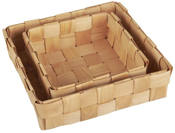 Ib Laursen Úložný košík Chip Wood - Small IBL304