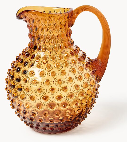 Ručně foukaný džbán Hobnail