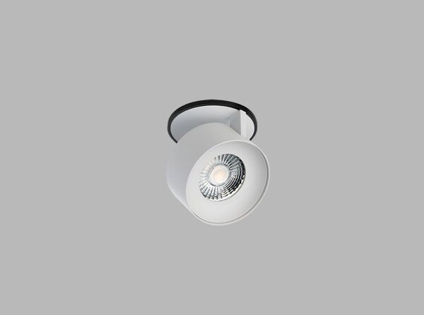 LED2 21507331 KLIP kruhové otočné zápustné bodové svítidlo 77mm 11W / 770lm 3000K černo bílá