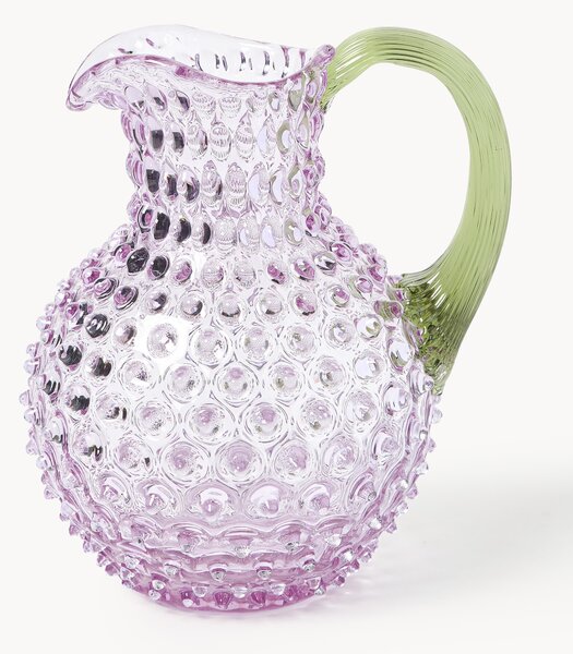 Ručně foukaný džbán Hobnail, 2 l