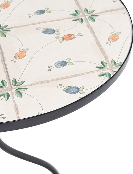 Bistro stolek CARONA 60 cm 60 cm Kov Černá