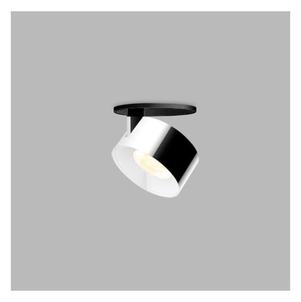 LED2 21507335 KLIP kruhové otočné zápustné bodové svítidlo 77mm 11W / 770lm 3000K černo chromová