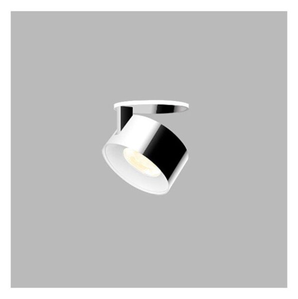 LED2 21507315 KLIP kruhové otočné zápustné bodové svítidlo 77mm 11W / 770lm 3000K bílo chromová