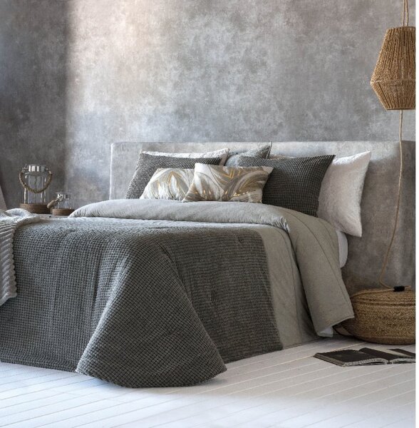 Textil Antilo Přehoz na postel Madeira, šedozelený, sada se 2 povlaky na polštáře 70x50 cm Rozměr: 270x270 cm