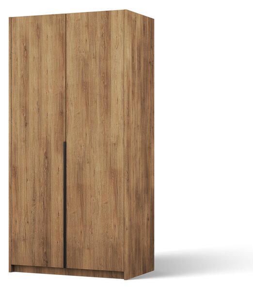 ADRK Šatní skříň BREGMA II AB 100, dub artisan/madlo černé