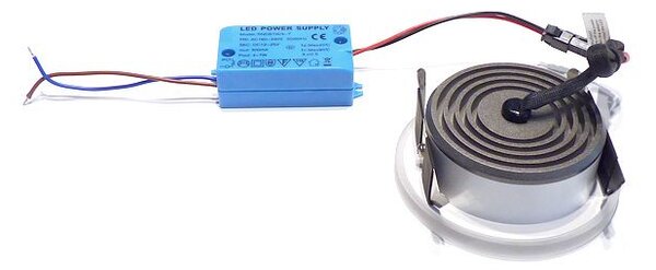 LED2 2050131 STATIC, kulaté zápustné bodové svítidlo 92mm 7W / 700lm 3000K IP44 písková matná