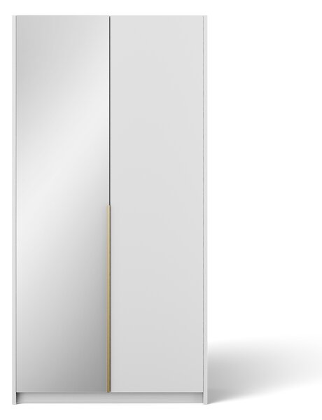 ADRK Šatní skříň ALERA II WG 100, bílá/madlo zlaté