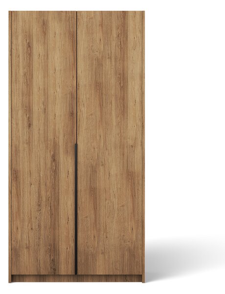 ADRK Šatní skříň BREGMA II AB 100, dub artisan/madlo černé