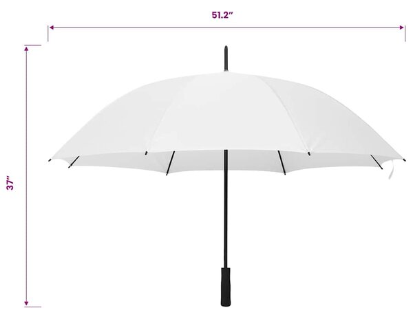 Deštník bílý 130 cm 149136