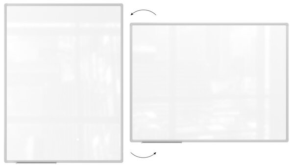 ALLboards Magnetická tabule stíratelná za sucha bílá (hliníkový rám) 120x80 cm TSC7128