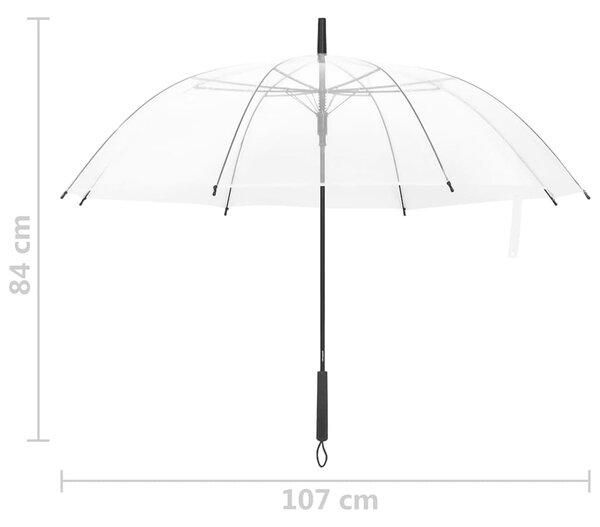 Deštník průhledný 107 cm 149141