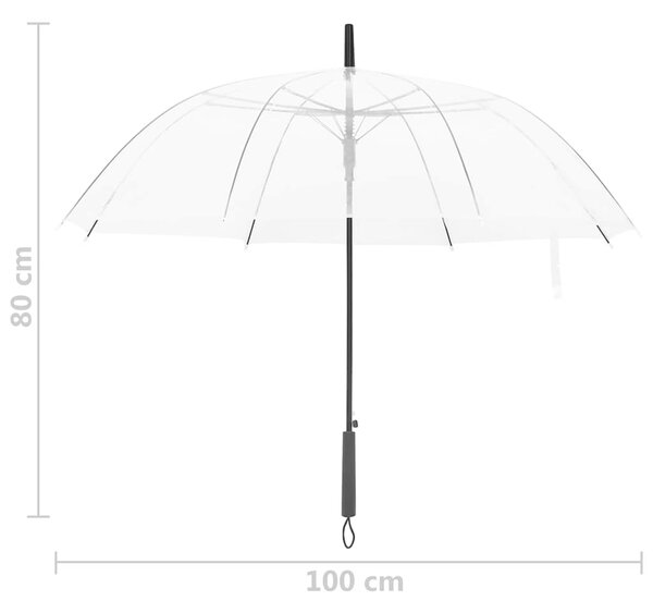 Deštník průhledný 100 cm 149135
