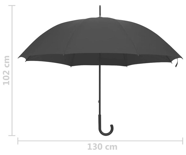 Deštník černý 130 cm 149137