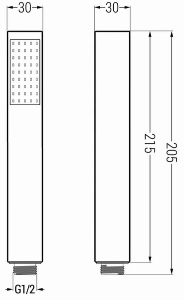 Mexen příslušenství - 1-bodový ruční sprchový set R-77, chrom, 785775053-00