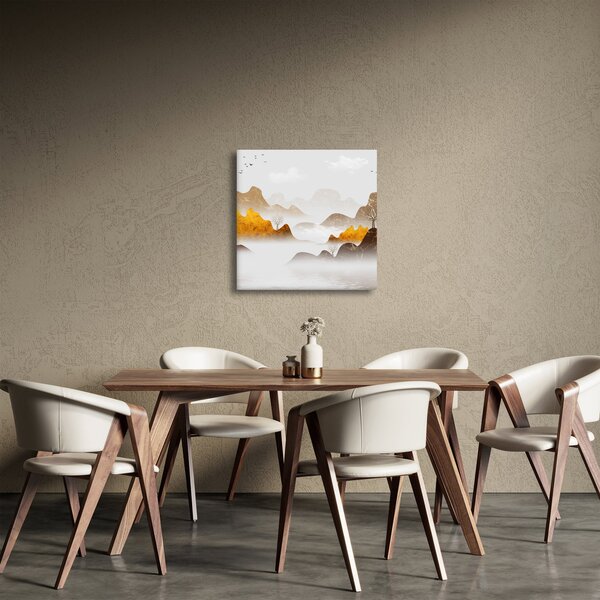 Obraz - Hory v mlze (30x30 cm)