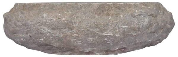 Umyvadlo šedé Ø 40 x12 cm mramor 149158