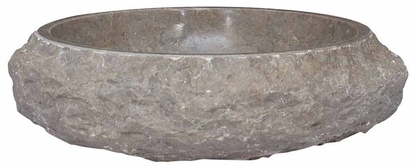 Umyvadlo šedé Ø 40 x12 cm mramor 149158