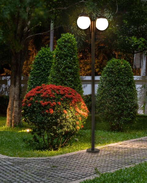 Venkovní sloupová lampa KULSI Černá