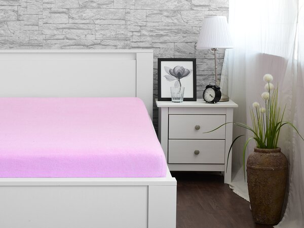 XPOSE® Dětské froté prostěradlo Exclusive - levandulové 70x140 cm