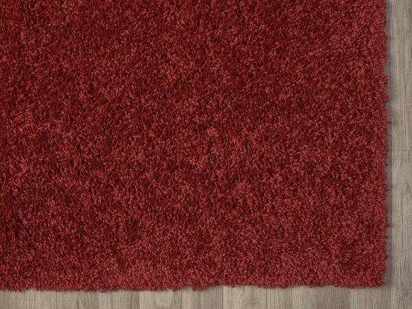 My Flair, Kusový koberec My Shaggy weinrot, 60x90, červená, chodba / předsíň