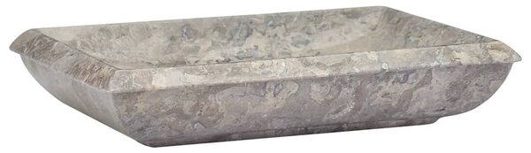 Umyvadlo šedé 50 x 35 x 10 cm mramor 149164