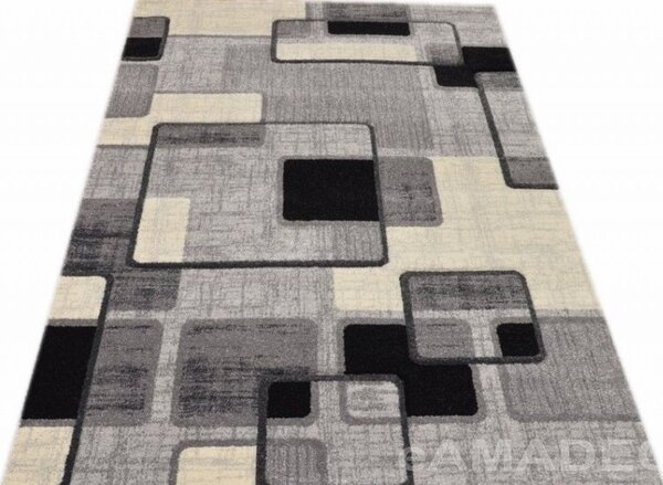 Kusový koberec Rumba 7819 grey/black - 133x190 cm