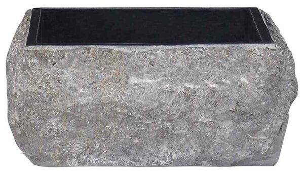 Umyvadlo černé 30 x 30 x 13 cm mramor 149175