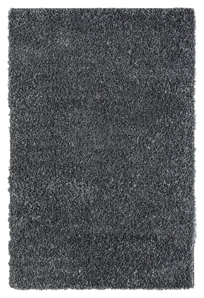 My Flair, Kusový koberec My Shaggy dunkelgrau, 100x150, šedá, chodba / předsíň