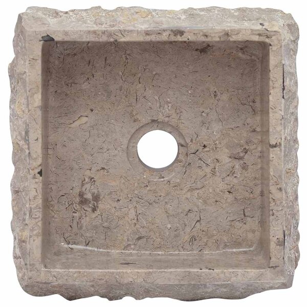 Umyvadlo šedé 30 x 30 x 13 cm mramor 149176