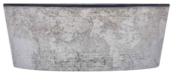 Umyvadlo černé Ø 40 x 15 cm mramor 149178