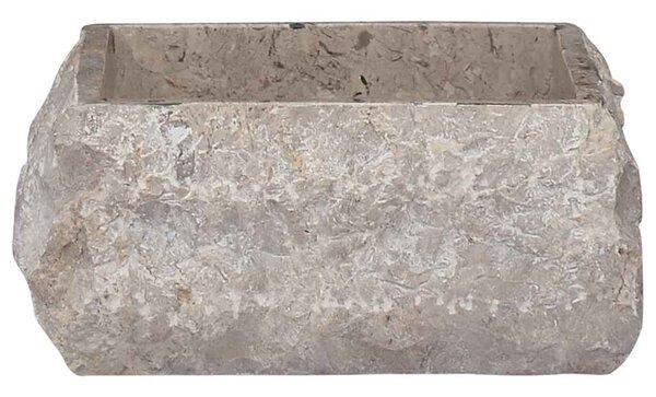 Umyvadlo šedé 30 x 30 x 13 cm mramor 149176