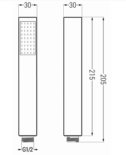 Mexen příslušenství - 1-bodový ruční sprchový set R-77, zlatá, 785776052-50