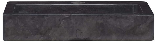 Nástěnné umyvadlo černé 38 x 24 x 6,5 cm mramor 149187
