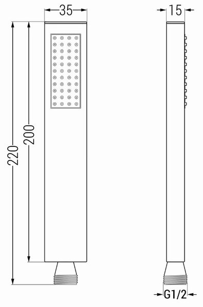 Mexen příslušenství - podomítkový 1-bodový ruční sprchový set R-02, zlatá, 785006050-50