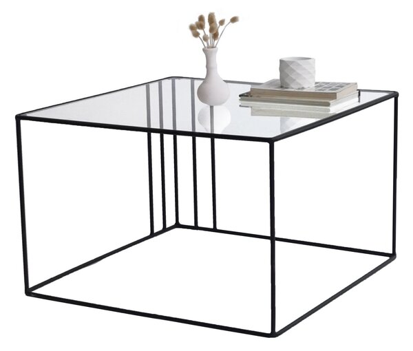 Kalune Design Konferenční stolek Outline černý/tvrzené sklo