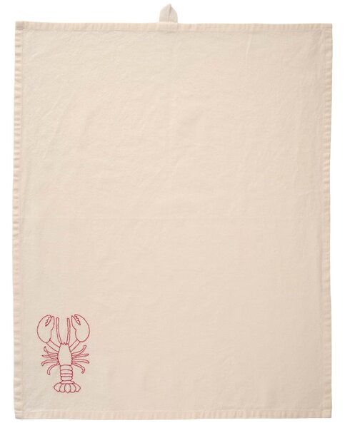 Bavlněná utěrka Crayfish Embroidered