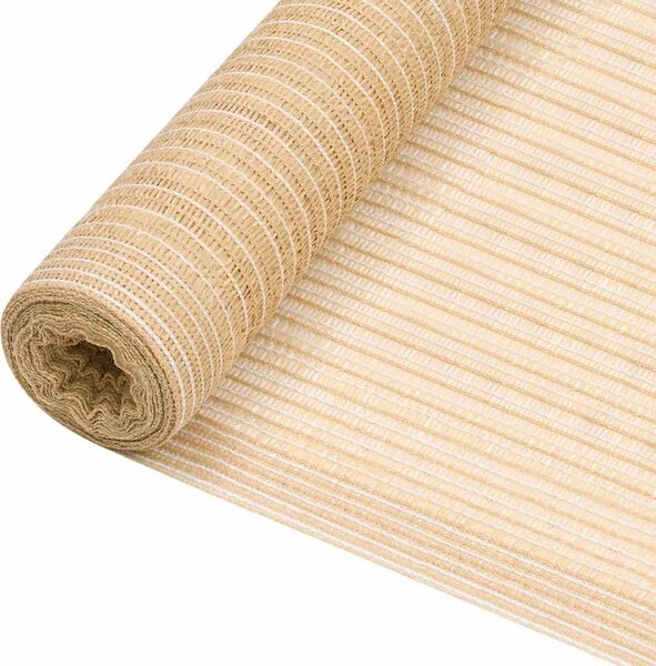 Stínící tkanina béžová 1 x 25 m HDPE 75 g/m² 149426