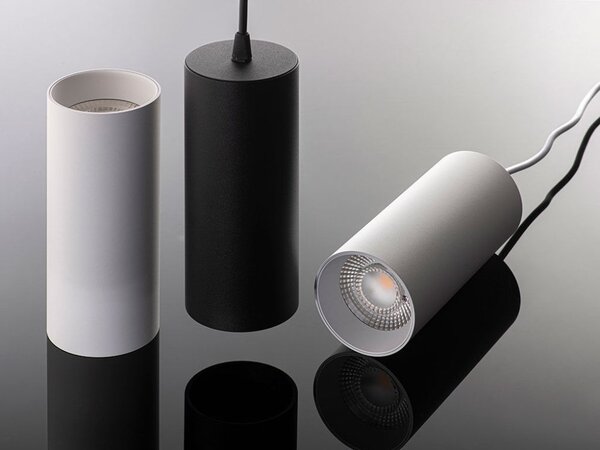 LED2 3251433 LUKY závěsné svítidlo LED D80mm 10-20W 3000K černá