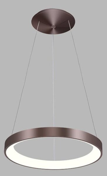 LED2 3271858 BELLA SLIM P závěsné svítidlo LED D480mm 38W/2660lm 3000K/4000K kávová