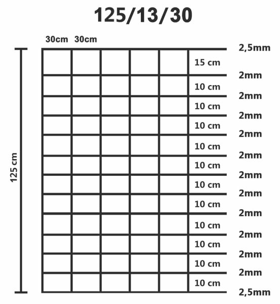 Zahradní plot pozinkovaná ocel 50 x 1,25 m stříbrný 149514