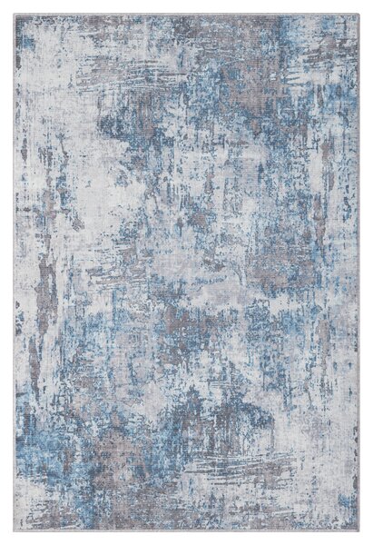 My Flair, Kusový koberec Avery blau/grau – na ven i na doma, 160x230, modrá, chodba / předsíň
