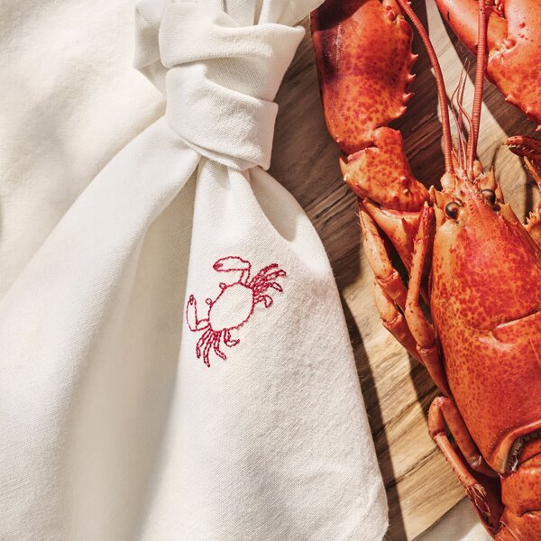 Látkový ubrousek s výšivkou Atlantis Crab