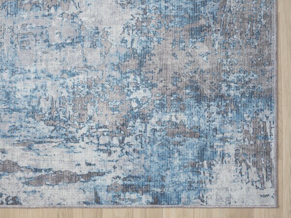 My Flair, Kusový koberec Avery blau/grau – na ven i na doma, 160x230, modrá, chodba / předsíň