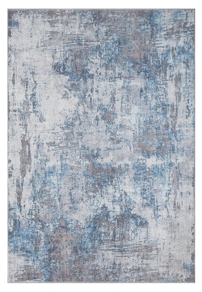 My Flair, Kusový koberec Avery blau/grau – na ven i na doma, 160x230, modrá, chodba / předsíň