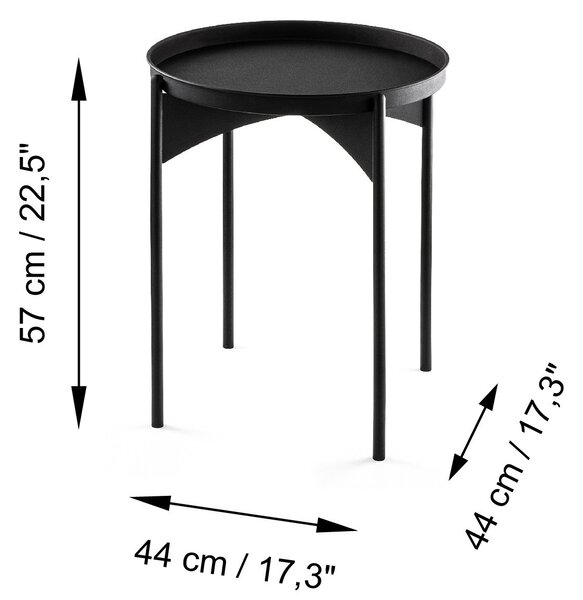 Kalune Design Odkládací stolek Shb-002-A černý