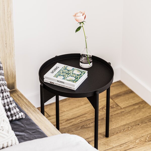Kalune Design Odkládací stolek Shb-002-A černý
