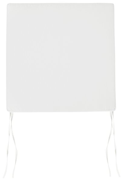 Sada 8 polštářů na zahradní židle SASSARI PREMIUM 46 x 46 cm Krémově bílá