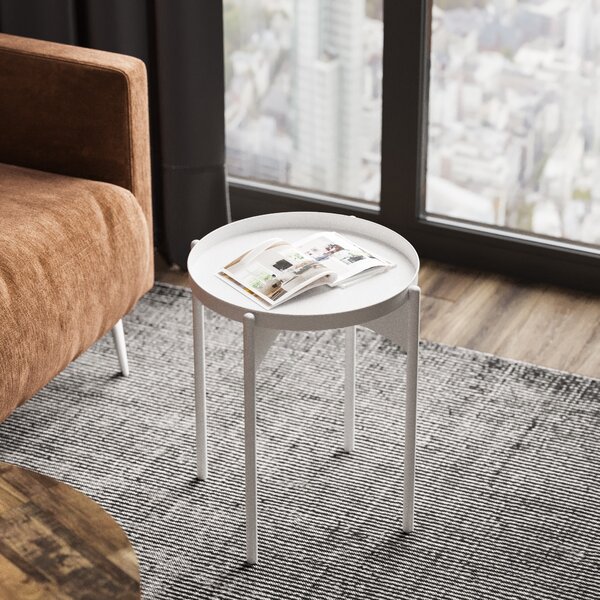 Kalune Design Odkládací stolek Shb-002-C bílý